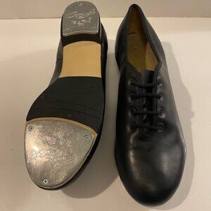 Capezio Black Leather Tap Shoes Womens Size 9.5